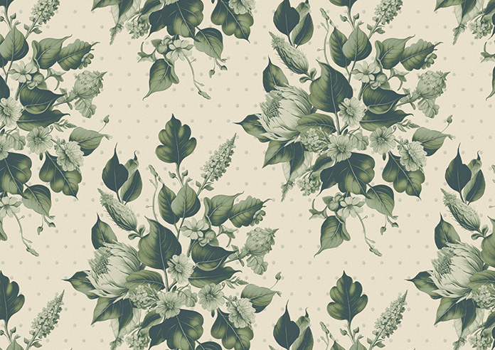 Pensford, Penn Bouquet Barbing Green - Roller Blind - Image 6